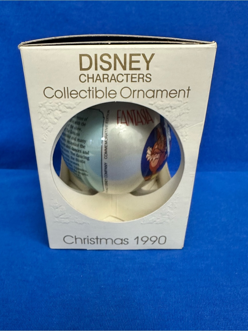 VTG Walt Disney's Fantasia Christmas Ornament Set of 2-Fantasia 50th Anniversary - Picture 2 of 15
